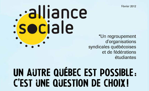 Bulletin de l'alliance sociale, février 2012